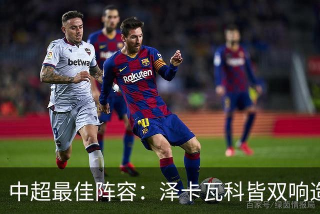 中超最佳阵容：泽卡瓦科皆双响造大胜 韦世豪梅开二度+绝杀